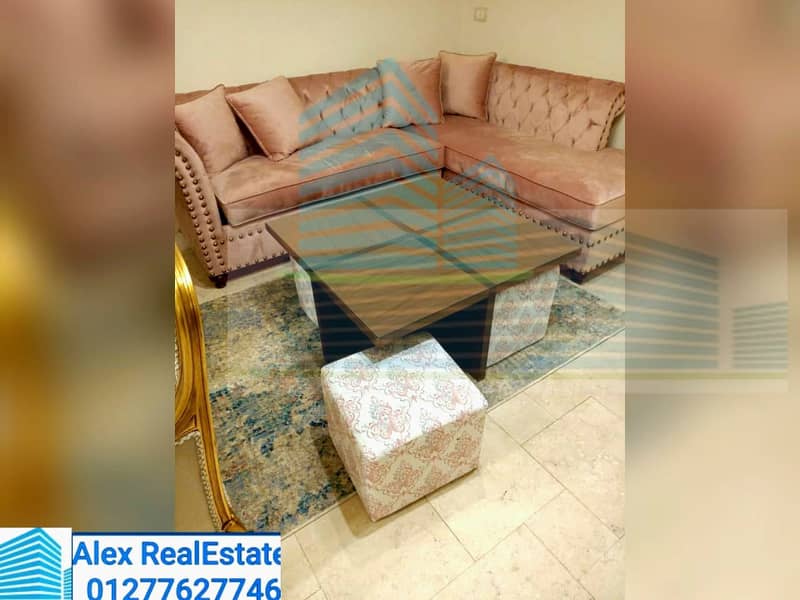 شقه مفروشة للايجار في سموحه شارع فوزي معاذ 0