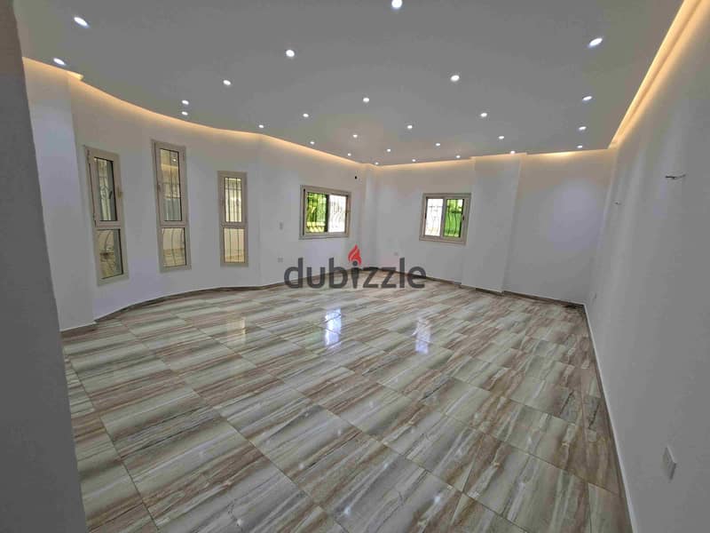 شقه للايجار لشركة 200م دور ارضي قريبه للتسعين في التجمع الخامس 0