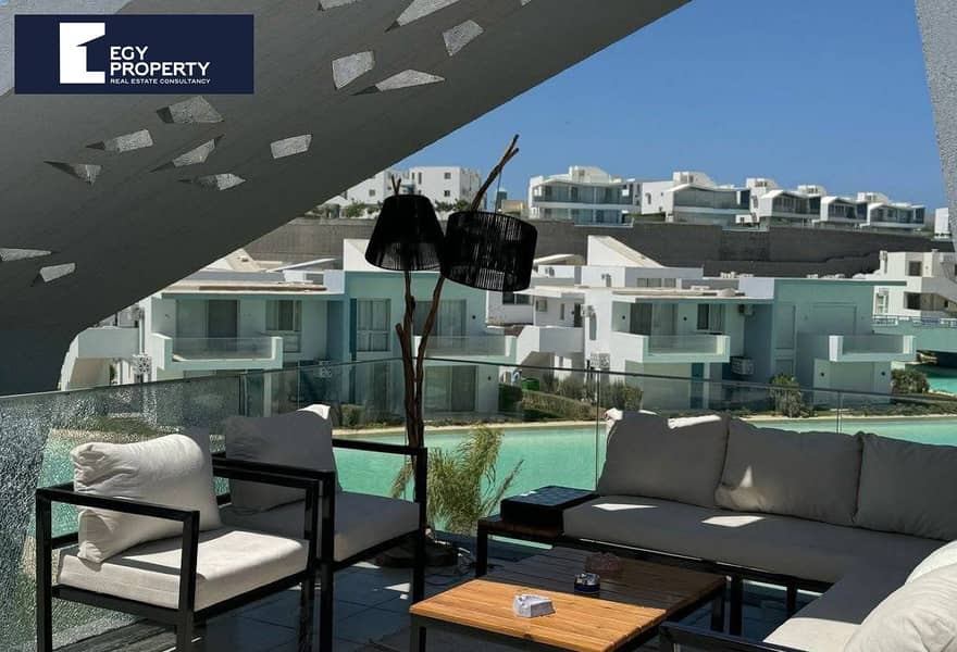 شاليه للبيع مستقل مباشرة على لاجون  في فوكا باى الساحل الشمالي 0