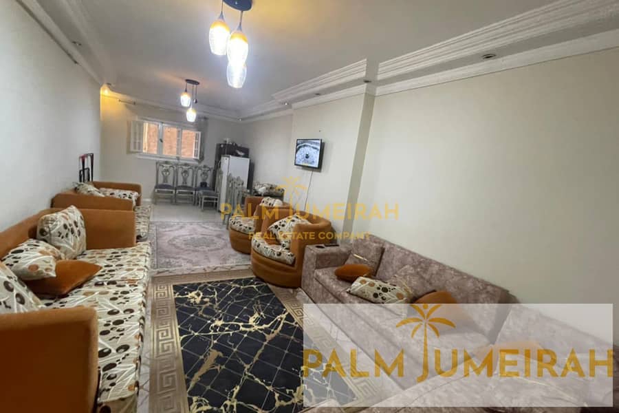 شقه للايجار مفروش 100م جليم ( زهران رشدي ) 0