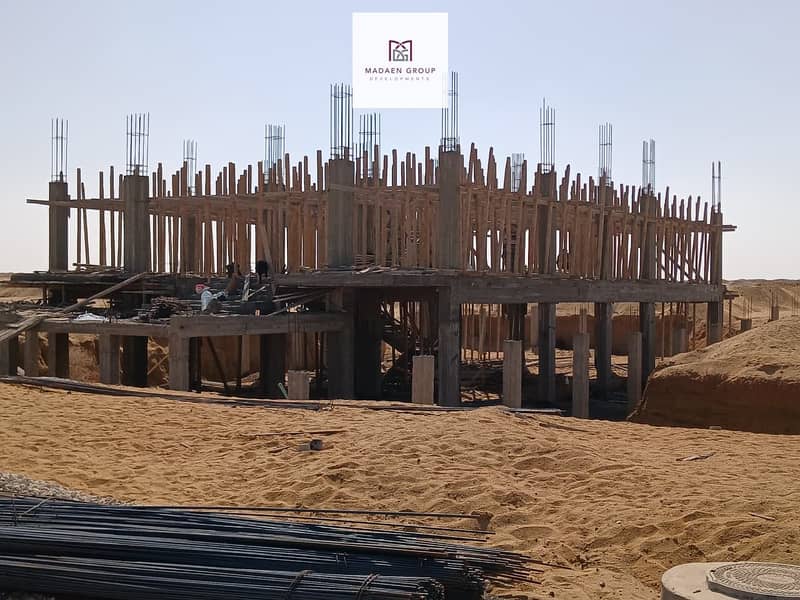 للبيع في اول حي فيلات في اكتوبر الجديدة اب تاون اكتوبر  شقتك 154م  داخل فيلا 0