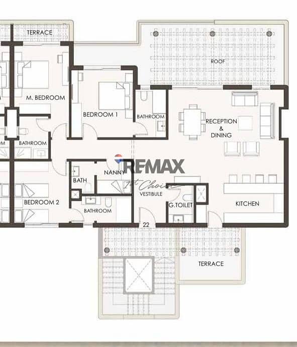 شاليه علوي للبيع في موقع مميز داخل   هاسيندا ويست – بالم هيلز 0