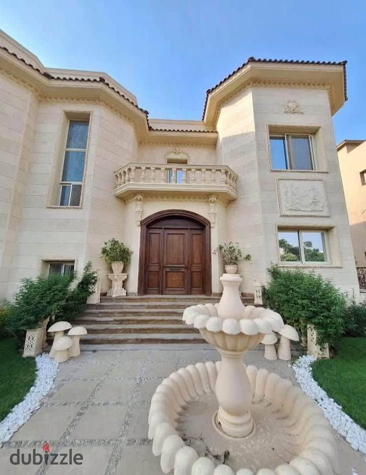 فيلا بمساحة كبيرة 552 متر بها حديقة خاصة بكمبوند القطامية جاردنز بالتجمع الخامس برايم لوكيشن في الكمبوند 0