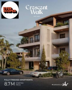 37,000,000 ج.م فيلا مستقله للبيع لوكيشن مميز في مراكز(Crescent walk)-القاهره الجديده