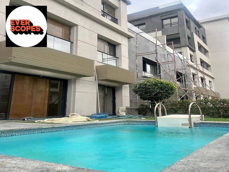 استلم فوري شقة متشطبة بالكامل كمبوند تريو جاردنز التجمع الخامس 0