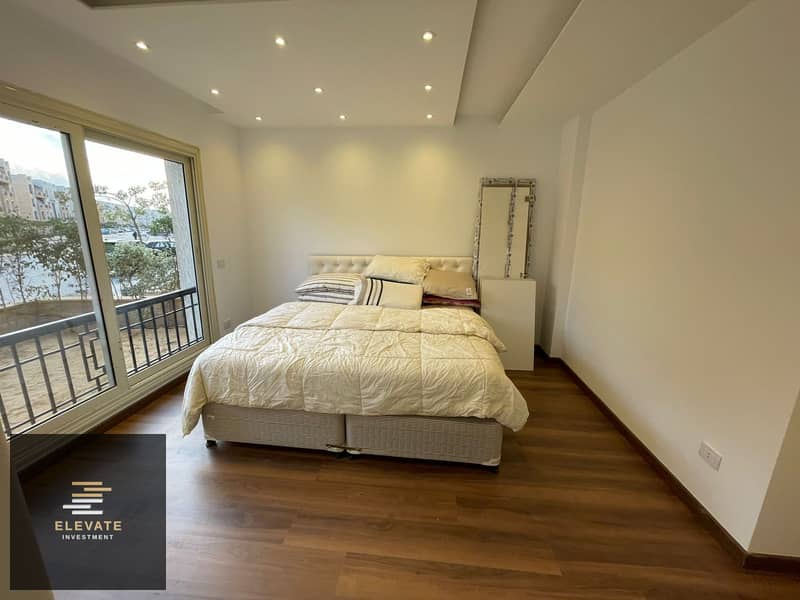 2 نوم مفروش بالكامل ارضي بجاردن كمبوند ستون التجمع الخامس 0