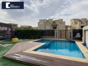 فيلا للبيع مفروشة في ميفيدا التجمع الخامس القاهرة الجديدة بحمام سباحة خاص 45,000,000 ج.م