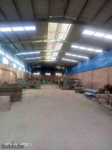 مصنع للإيجار في العبور نشاط هندسي ١٢٠٠ متر جمالون 165,000 ج.م