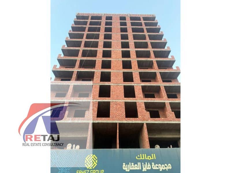 فرصه للبيع بمقدم 50% بقلب مدينة نصر بشارع مصطفي النحاس الرئيسي وخطوه لشارع الطيران                                                                   . 0