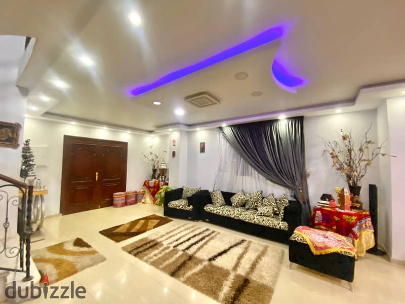 دوبلكس 550 م + 150 م حديقة في منطقه ك حدائق الاهرام اكتوبر 0