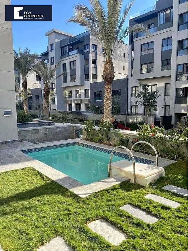 شقة مع بنتهاوس للبيع في تريو جاردنز التجمع الخامس القاهرة الجديدة 0