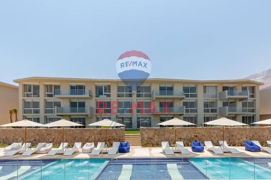 شاليه لقطه  ارضي بجاردن برايم لوكيشين -سي فيو- متشطب بالكامل جاهزه للمعاينه 0