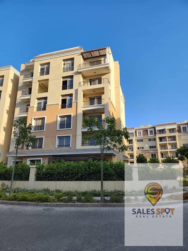 استلام فوري بأقل سعر شقة بحري للبيع Prime Location عـ جاردن بجوار مدينتي فـ كمبوند سراي ( Sarai ) و بدقايق لـ التجمع الخامس 0