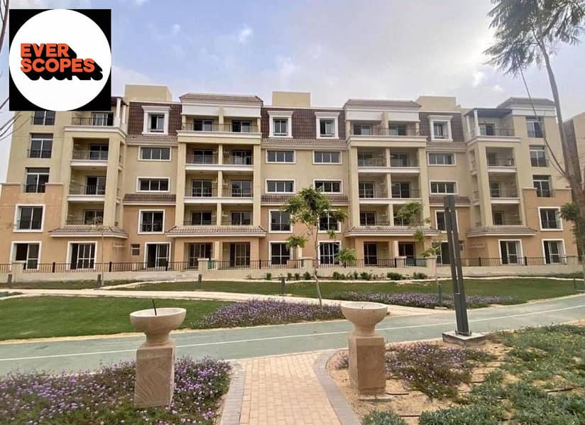 شقة للبيع  سور في سور مع مدينتي (( استلام فوري)) على محور الامل مباشرة في كمبوند سراي المستقبل سيتي  Sarai new cairo 0