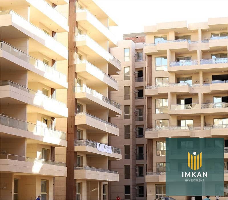 شقة للبيع فى العاصمة الأدارية استلام فورى قسط على 10 سنين بدون فوائد فيو على النهر الأخضر 0