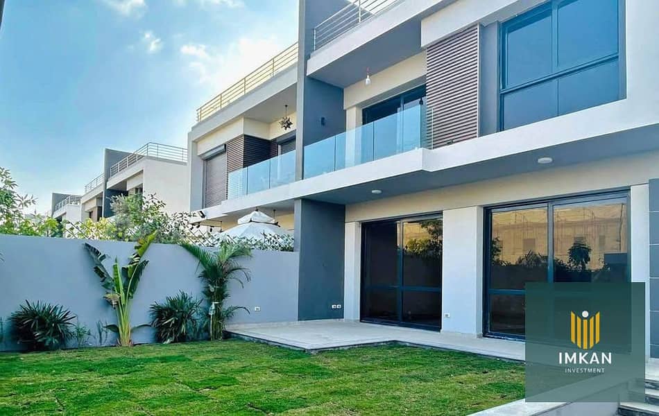 فيلا للبيع فى التجمع الخامس مفتوحة على Water features بمقدم 5% وقسط على 7 سنين قريبة من الجامعة الأمريكية 0