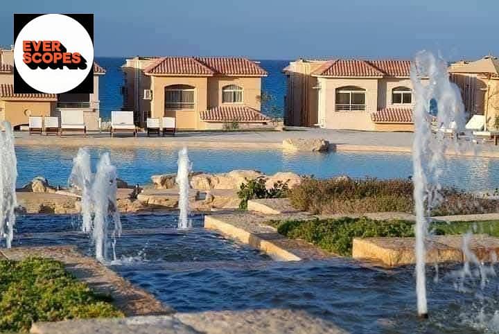 شالية للبيع متشطب بالتكييفات قرية تلال السخنة دقايق من بورتو السخنة 0