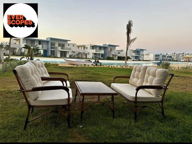 شاليه للبيع 100م متشطب بالتكييفات في فوكا باي تطوير مصر في الساحل الشمالي 0