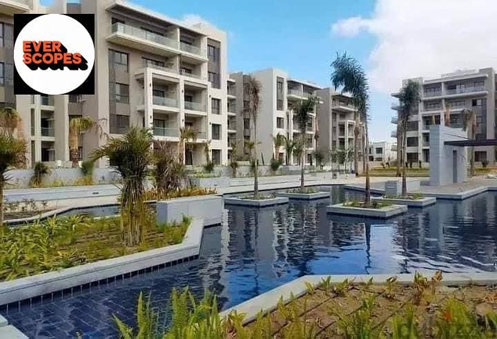 شقة للبيع استلام فوري متشطبة بالكامل بجوارالجامعة الامريكية في قلب التجمع الخامس في كمبوند ذا ادريس ايست 0