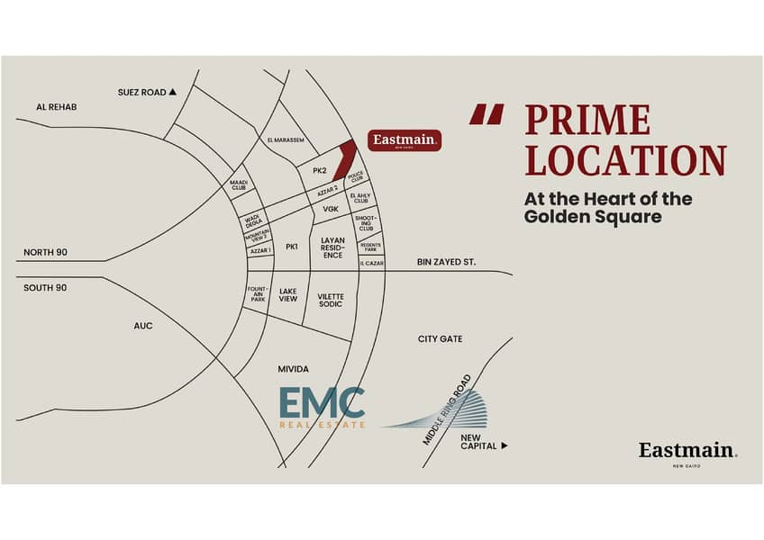 مساحة تجارية للإيجار في إيستمين، القاهرة الجديدة 0