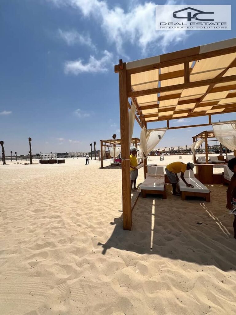 شالية ب جاردن 61 م بالتقسيط فيو اللاجون و اللاند سكيب ب مقدم مميز و متشطب في سيشور الساحل الشمالي راس الحكمة هايد باركseashore hyde park 0