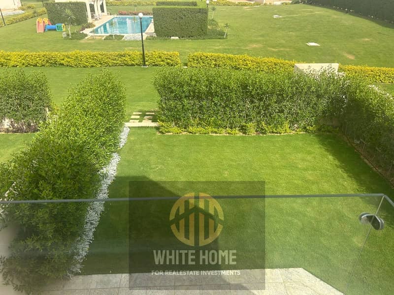 توين هاوس ڤيلا مفروشة بالكامل للإيجار في كمبوند توب ڤيو القاهرة الجديدة موقع مميز في ارقى مناطق التجمع الخامس بجوار ماونتن ڤيو و دقيقة للتسعين الشمالي 0