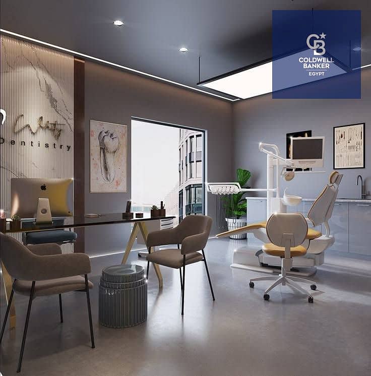 استثمر في عيادة طبيه متشطبة بالكاامل بسعر مميز وبالتقسيط في اميز لوكيشن في التجمع الاول دايركت ع محور السادات 0