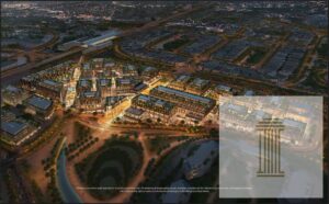 25,000,000 ج.م مكتب اداري امام كايرو فيستيفال 112 متر في وان ناينتي اول مول في التسعين الجنوبي ب5%مقدم وقسط 8 سنوات