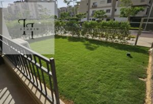 شقة بجاردن 2 نوم مفروشة بالكامل للايجار فى فيفث سكوير 48,000 ج.م