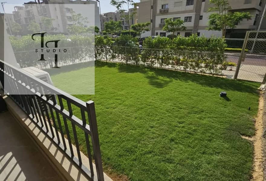 شقة  بجاردن 2 نوم مفروشة بالكامل للايجار فى فيفث سكوير 0