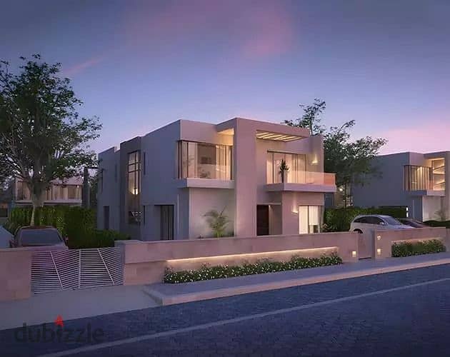 للبيع توين هاوس  فى  اكتوبر فى ارقى لوكيشين  دايركت على الطريق الدائرى  دقايق من المتحف المصرى الجديد 0