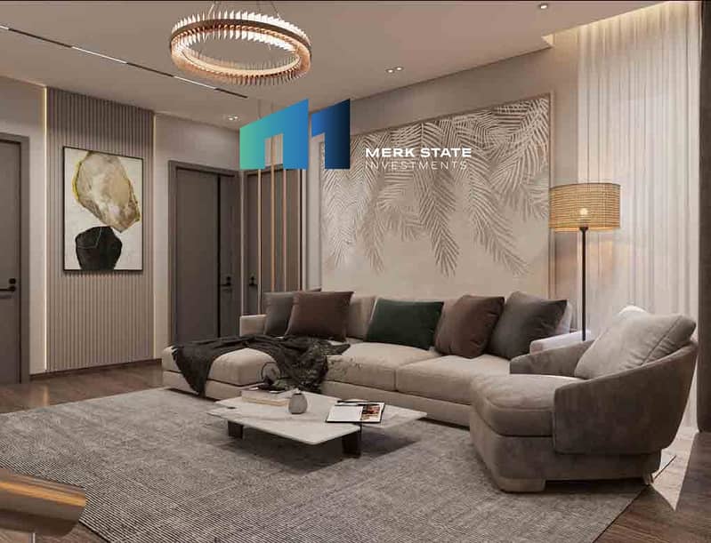 شقة للبيع استلام فوري فيو لاند سكيب مفتوح بحديقة كبيرة خاصة بداخل كمبوند في اميز لوكيشن في العبور بجانب كارفور العبور وجميع الخدمات 0