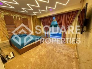 7,250,000 ج.م بيزمنت مرتفع بجاردن وحمام سباحة للبيع في الحي ال8