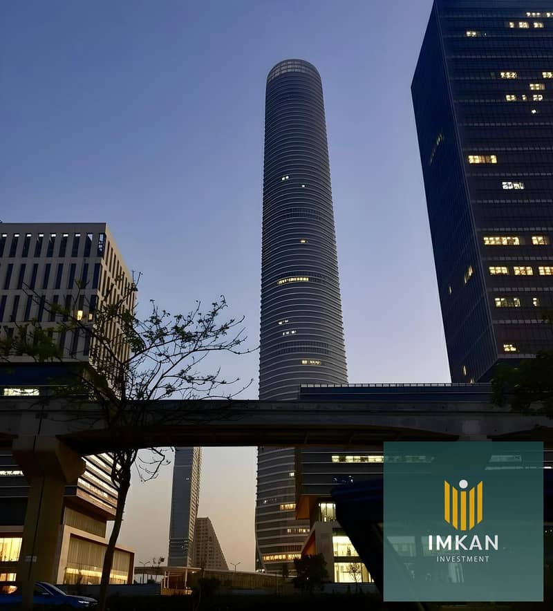 مكتب للبيع 41م متشطبة Panorama view امام البرج الأيقونى فى العاصمة الأدارية | العاصمة الجديدة | 0