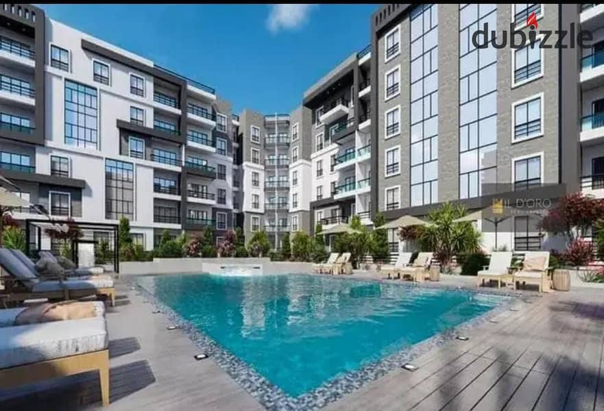 للبيع شقه متشطبه بالكامل بالتكيفات بمقدم  5% لوكيشين  مميز  فى الشيخ زايد  امام  ابراج زيد 0