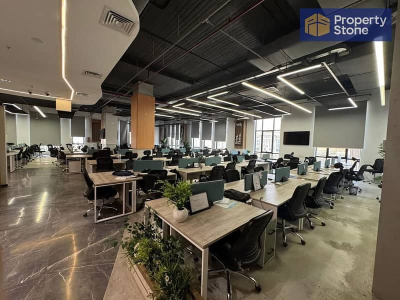 مكتب إداري للإيجار 1500 م²– تشطيب سوبر ديلوكس التجمع الخامس 0