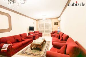 33,000 ج.م شقة للايجار المفروش في رشدي 125 م.