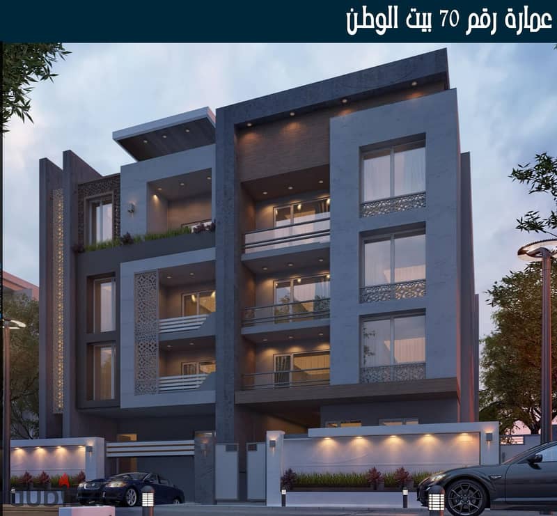 شقة للبيع 155م في بيت الوطن التجمع الخامس موقع مميز 0