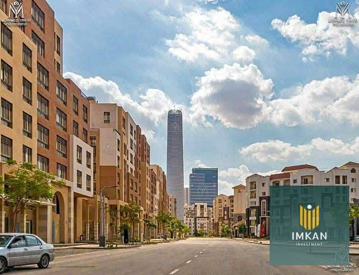 دوبلكس للبيع 395م متشطب و استلام فوري 4 غرف بفيو على الممشى والبرج الايقوني دايركت بالتقسيط حتى 10 سنين في كمبوند المقصد Maqsed 0