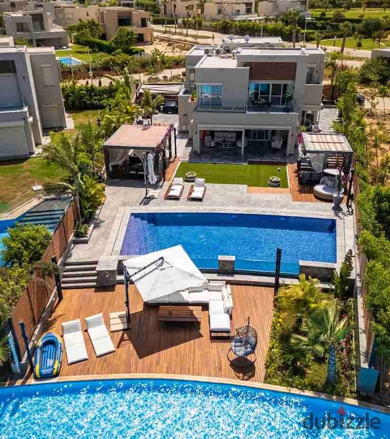 شاليه بروف للبيع قريه هاسييندا باي تشطيب كامل الترا سوبر لوكس مفروش 0