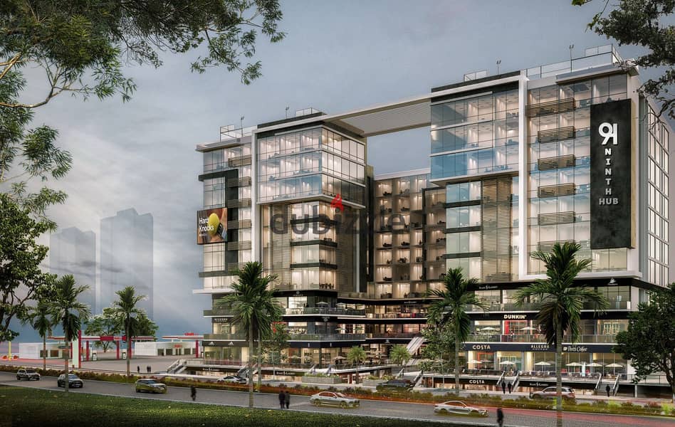 للبيع عياده 22م مول ناينث هاب 6 اكتوبر علي المحور المركزي دايركت لوكيشن مميز بمقدم 10% واقساط تصل الي 12 سنه اقوي فرصه استثماريه 0