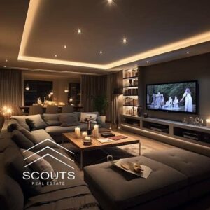 7,500,000 ج.م شقة للبيع 150م تشطيب مميز في كريك تاون Creek Town التجمع الخامس موقع استراتيجي على طريق السويس أمام فندق تيوليب قرب الرحاب والفاميلي بارك