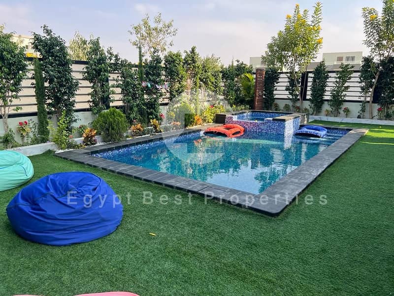 فيلا مستقلة مودرن بحمام سباحة متشطبة الترا سوبر لوكس استلام فوري فيلا للبيع في هايد بارك التجمع الخامس فيلا بحمام سباحة للبيع في القاهرة الجديدة 0