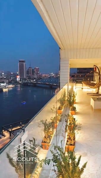 شقه للبيع فيو مباشر علي النيل بعائد استثماري 22% استلام فوري متشطبه بالفرش والتكيفات في ريف دو نيل علي كورنيش المعادي بجوار وسط البلد 0