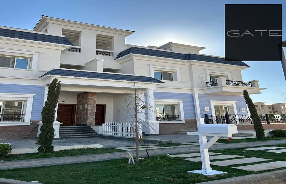 اي فيلا جاهزة للسكن بماونتن في واي سيتي التجمع MV Park - فيو مفتوح ومميز -بتصميم عملى و مساحات واسعة - 15 دقيقة من الجامعة الامريكية و الدائري الاوسطي 0