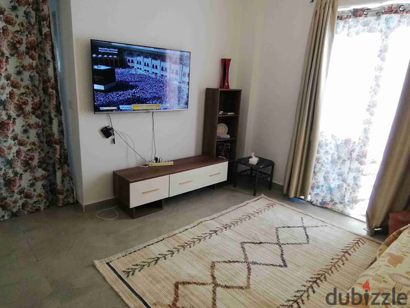 أفضل سعر مفروش شقة مدينتي للايجار المتميز للعائلات B7. . 100mtr. . . غرفتين و ٢حمام مفروش مدينتي 0