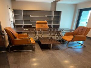 35,000 ج.م مكتب تشطيب كامل 100م بالتكيفات – اول دور – شارع جزيرة العرب .