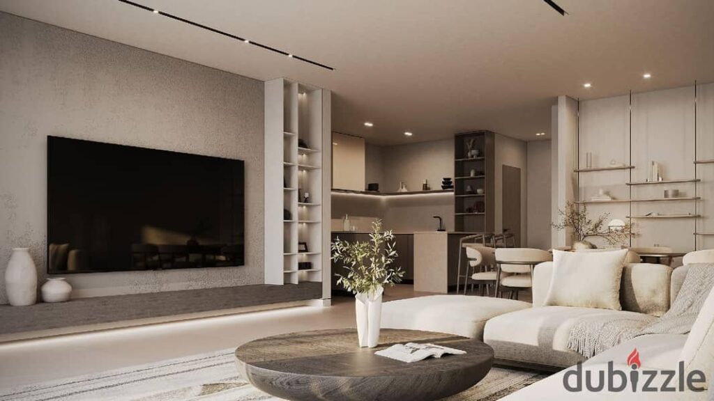 شقة متشطبة بالتقسيط على 10 سنين للبيع في أكتوبر بجوار مول مصر 135 متر غرفتين 0