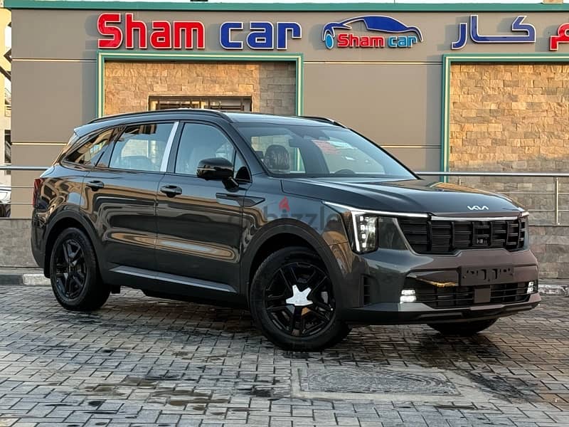 كيا سورينتو HEV ٢٠٢٥ جرافيتي دفع رباعي وارد كوريا ٧ راكب أعلى فئة زيرو 0