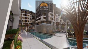 3,382,000 ج.م شقة غرفتين للبيع باطلالة علي حمام السباحة بكمبوند جراند جيت بجوار جراند ريزورت بالتقسيط على 4 سنوات بدون فوائد